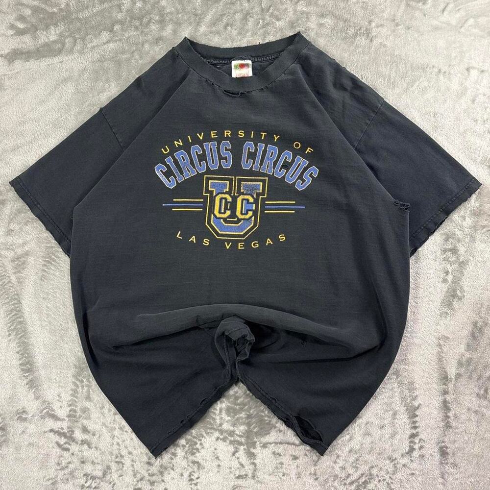 Vintage Circus Circus University Las Vegas Distressed T-Shirt XL